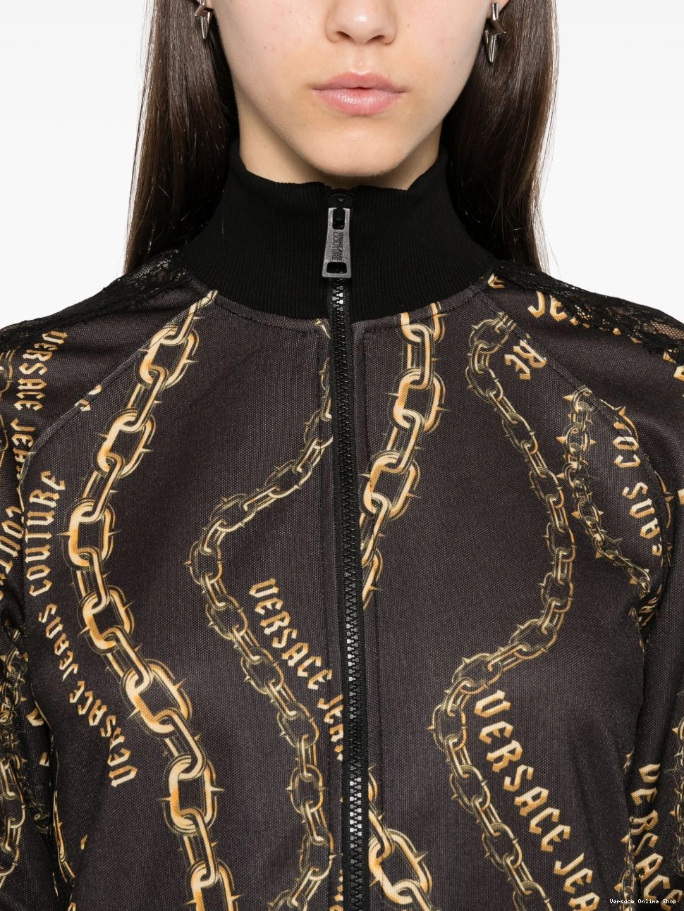 Affordable Versace Jeans Women jacket Couture logo-chain 0801